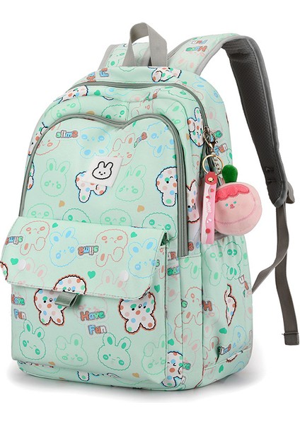 Ilkokul Öğrencisi/ortaokul Öğrencisi Hayvan Karikatür Grafiti Minimalist Sevimli Çocuk Okul Çantası (Yurt Dışından)