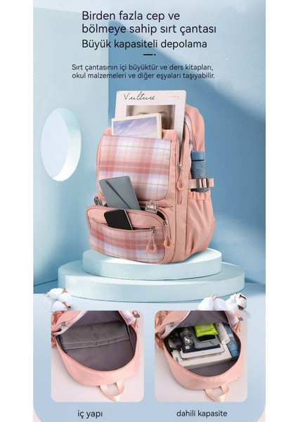 Yeni Kız Sırt Çantası, Kız Büyük Kapasiteli Omurga Yük Azaltma Omuz Çantası (Yurt Dışından) fiyatları