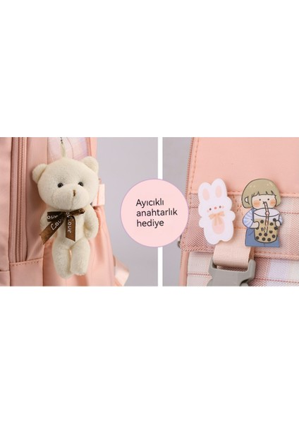 Yeni Kız Sırt Çantası, Kız Büyük Kapasiteli Omurga Yük Azaltma Omuz Çantası (Yurt Dışından) modelleri