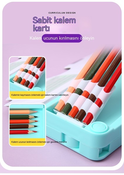Büyük Kapasiteli ve Yüksek Görünüme Sahip Ilkokul Öğrencileri Için Yaratıcı Çok Fonksiyonlu Kalem Kutusu Karikatür Çocuk Kalem Kutusu (Yurt Dışından)
