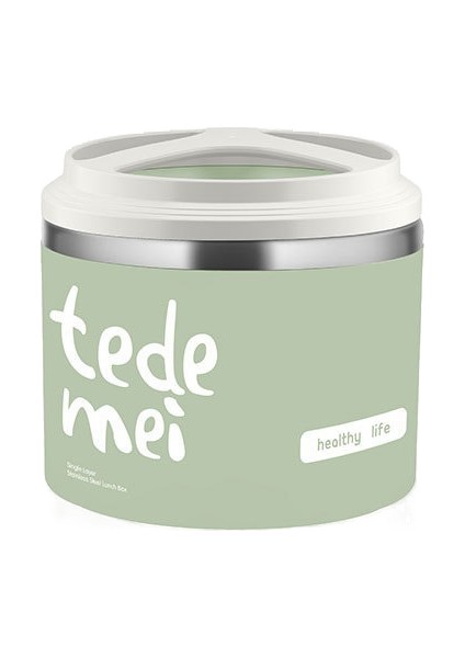 304 Paslanmaz Çelik Çorba Bardağı, Mühürlü ve Yalıtımlı Öğle Yemeği Kutusu Kovası, Yuvarlak Taşınabilir Çorba Kutusu (Yurt Dışından)