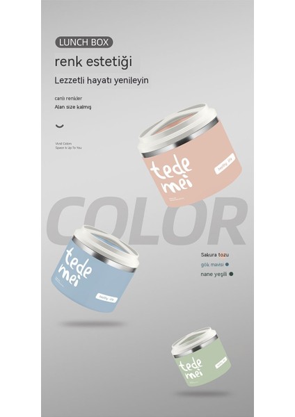 304 Paslanmaz Çelik Çorba Bardağı, Mühürlü ve Yalıtımlı Öğle Yemeği Kutusu Kovası, Yuvarlak Taşınabilir Çorba Kutusu (Yurt Dışından) modelleri