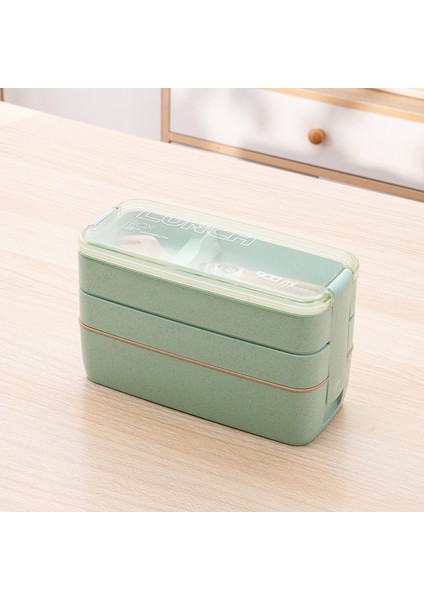 Üç Katmanlı Öğle Yemeği Kutusu Mikrodalga Isıtmalı Mühürlü Taşınabilir Öğrenci Öğle Yemeği Kutusu (Yurt Dışından) indirimleri