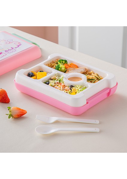 Karikatür Taşınabilir Çocuk Öğle Yemeği Kutusu, Öğrenci Bölmeli Öğle Yemeği Kutusu, Mikrodalgada Pişirilebilir Öğle Yemeği Kutusu (Yurt Dışından) fırsatları