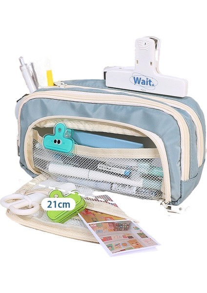 Büyük Kapasiteli Basit Japon Kalem Çantası Yeni Kalem Kutusu Kadın Ilkokul Öğrencisi Ortaokul Öğrencisi Lise Kalem Kutusu (Yurt Dışından)