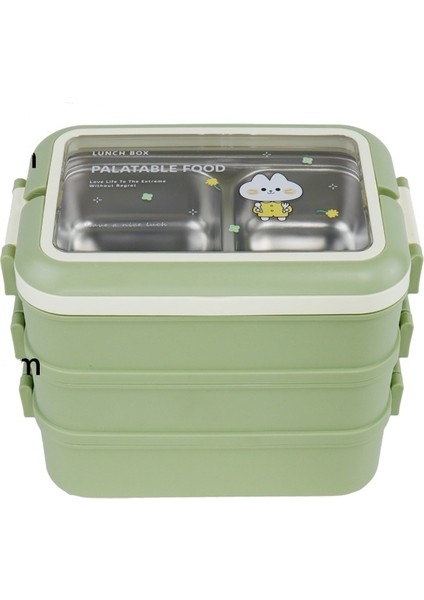 Yalıtımlı Öğle Yemeği Kutusu Paslanmaz Çelik Öğle Yemeği Kutusu Taşınabilir Üç Katmanlı Öğle Yemeği Kutusu (Yurt Dışından) modelleri