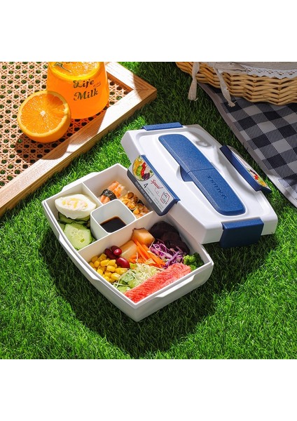 Ofis Çalışanları ve Öğrenciler Için Büyük Kapasiteli Bölünmüş Taze Tutma Öğle Yemeği Kutusu, Mikrodalgada Pişirilebilir Öğle Yemeği Kutusu (Yurt Dışından) fiyatları
