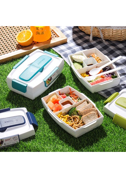 Ofis Çalışanları ve Öğrenciler Için Büyük Kapasiteli Bölünmüş Taze Tutma Öğle Yemeği Kutusu, Mikrodalgada Pişirilebilir Öğle Yemeği Kutusu (Yurt Dışından) modelleri
