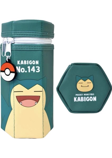 Pokemon Dikey Kalem Çantası Ilkokul Öğrencileri Için Karikatür Büyük Kapasiteli Altıgen Kırtasiye Çantası (Yurt Dışından)