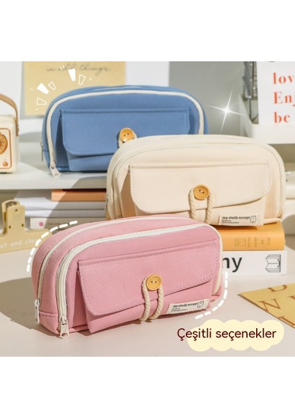 Kalem Çantası Japon Süper Büyük Kapasiteli Kalem Kutusu Kırtasiye Kutusu Ilkokul Öğrencisi Ortaokul Öğrencisi Basit Kırtasiye Çantası (Yurt Dışından) modelleri