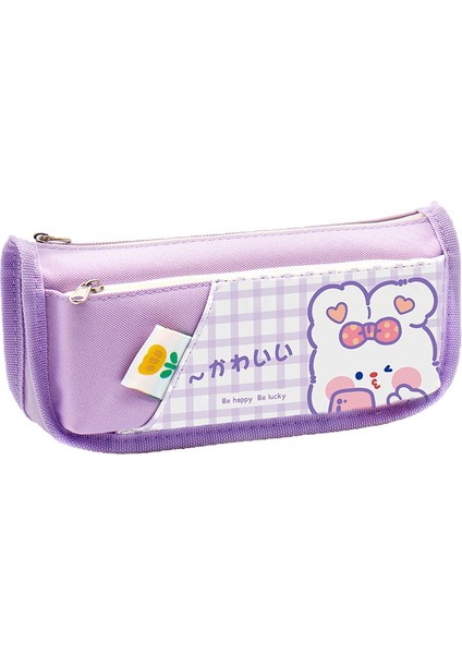 Kızlar Için Büyük Kapasiteli, Yüksek Değerli Ekose Kalem Çantası Ilkokul ve Ortaokul Öğrencileri Için Küçük Taze Kırtasiye Çantası (Yurt Dışından)