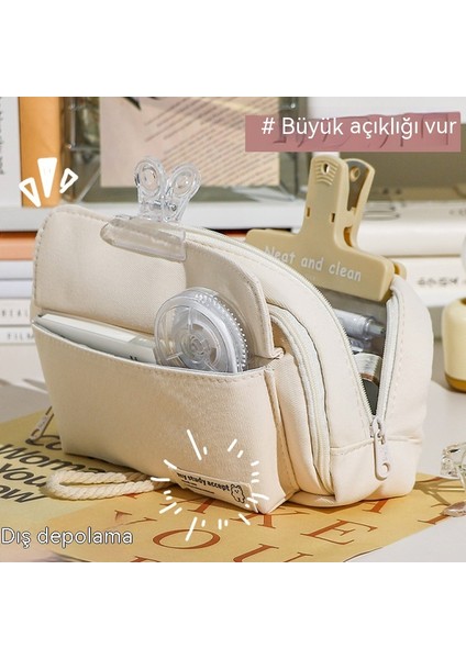 Kalem Çantası Japon Süper Büyük Kapasiteli Kalem Kutusu Kırtasiye Kutusu Ilkokul Öğrencisi Ortaokul Öğrencisi Basit Kırtasiye Çantası (Yurt Dışından) fırsatları