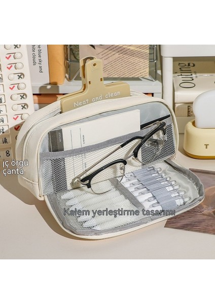 Kalem Çantası Japon Süper Büyük Kapasiteli Kalem Kutusu Kırtasiye Kutusu Ilkokul Öğrencisi Ortaokul Öğrencisi Basit Kırtasiye Çantası (Yurt Dışından) indirimleri