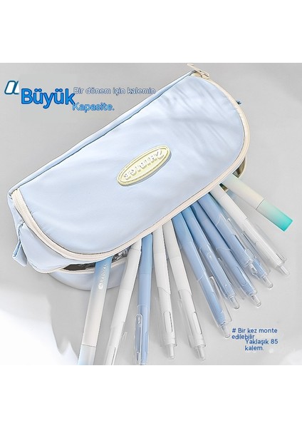 Ortaokul Öğrencileri Için Kalem Çantası, Ilkokul Öğrencileri Için Ekstra Büyük Kapasiteli Kalem Kutusu, Liseli Kızlar, Güzel Görünümlü Basit Kalem Kutusu (Yurt Dışından) modelleri