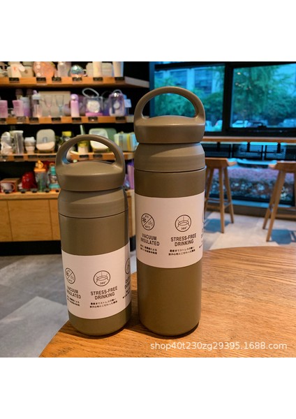 Sınır Ötesi Özel 304 Çift Katmanlı Vakum Paslanmaz Çelik Termos Taşınabilir Taşınabilir Hediye Su Bardağı Dış Ticaret Ihracat Su Şişesi (Yurt Dışından)