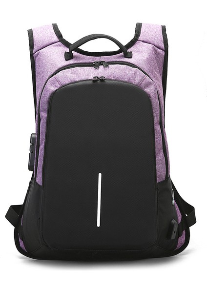 Sırt Çantası Erkek Iş Anti-Hırsızlık Sırt Çantası USB Sırt Çantası Bilgisayar Çantası Okul Çantası (Yurt Dışından)