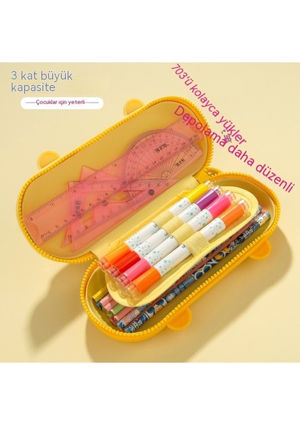 Tavşan Kabarcık Makinesi Kalem Çantası Karikatür Sevimli Radyo Şekli Yaratıcı Kırtasiye Kutusu Ilköğretim Okulu Öğrencisi Büyük Kapasiteli Kalem Kutusu (Yurt Dışından) fırsatları