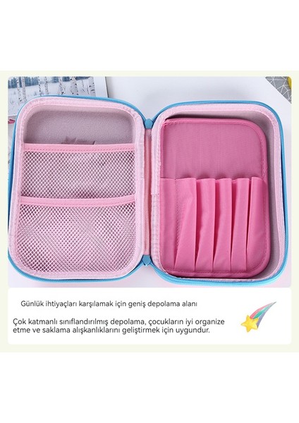 Öğrenci Kırtasiye Kutusu Karikatür Desen Kalem Kutusu Çok Fonksiyonlu Kullanışlı Kalem Kutusu Kırtasiye Kutusu (Yurt Dışından)