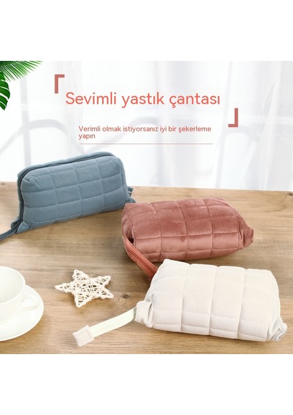 Öğrenci Şekerleme Yastığı Çantası Büyük Kapasiteli Kırtasiye Çantası Pelüş Çanta Sevimli Yastık Çantası Peluş Kız Kalp Kalem Çantası (Yurt Dışından) modelleri