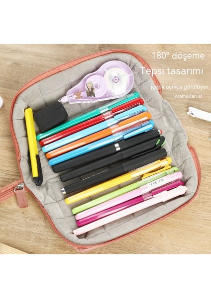 Öğrenci Şekerleme Yastığı Çantası Büyük Kapasiteli Kırtasiye Çantası Pelüş Çanta Sevimli Yastık Çantası Peluş Kız Kalp Kalem Çantası (Yurt Dışından) fırsatları