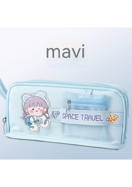 Kızlar Için Büyük Kapasiteli, Çok Katmanlı Kırtasiye Çantası, Ilkokul ve Ortaokul Öğrencileri Için Çok Fonksiyonlu Kalem Çantası, Yüksek Değerli Kalem Çantası (Yurt Dışından) fiyatları