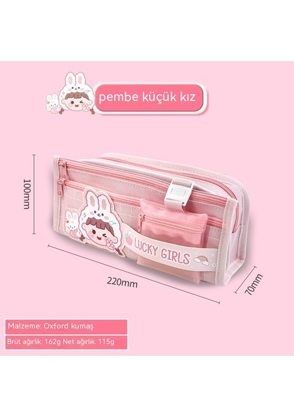 Kızlar Için Büyük Kapasiteli, Çok Katmanlı Kırtasiye Çantası, Ilkokul ve Ortaokul Öğrencileri Için Çok Fonksiyonlu Kalem Çantası, Yüksek Değerli Kalem Çantası (Yurt Dışından) fiyatları