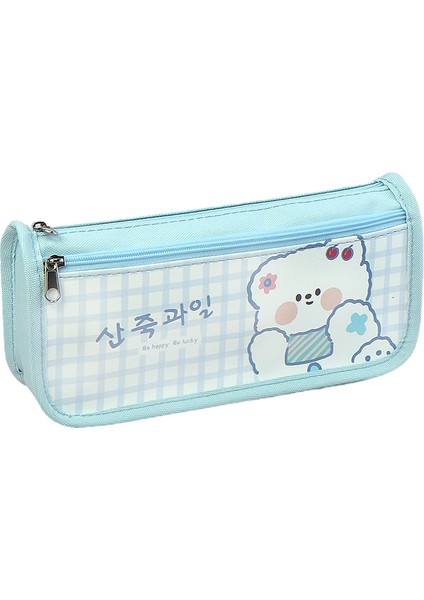 Kızlar Için Büyük Kapasiteli, Yüksek Değerli Ekose Kalem Çantası Ilkokul ve Ortaokul Öğrencileri Için Küçük Taze Kırtasiye Çantası (Yurt Dışından)