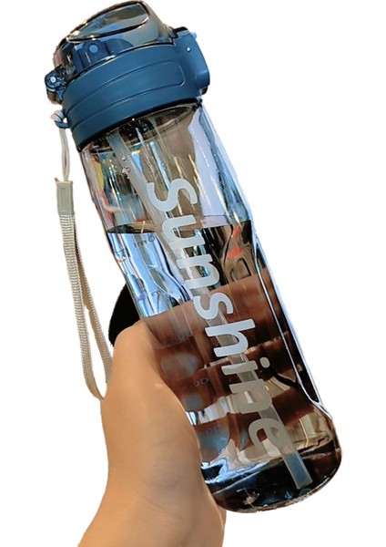 Plastik Su Bardağı Öğrenci Spor Portatif Büyük Kapasiteli Su Isıtıcısı Pipet Bardak Ördek Gagası Bardak Erkek ve Kadın Açık Fitness Su Şişesi (Yurt Dışından)