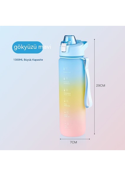 Gradyan Spor Su Bardağı Bayan Yaz Öğrencisi Büyük Kapasiteli Su Bardağı Erkek Yüksek Sıcaklığa Dayanıklı Taşınabilir Uzay Bardağı Büyük Su Isıtıcısı (Yurt Dışından) indirimleri