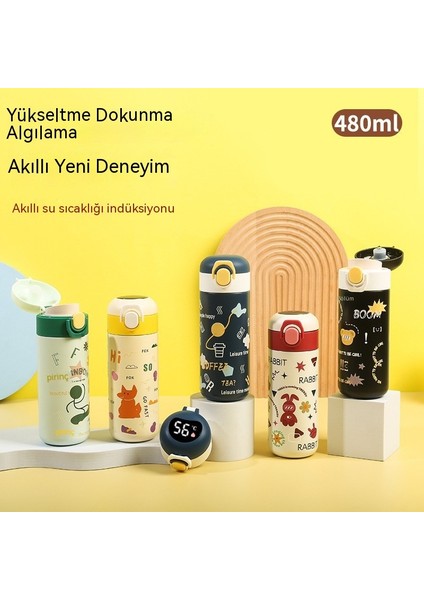316 Paslanmaz Çelik Akıllı Sıcaklık Göstergesi Termos Vakum Sıçrama Kapağı Sıcaklık Ölçüm Kabı Karikatür Araba Ofis Hediyelik Fincan (Yurt Dışından) modelleri