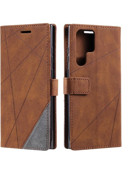 Samsung Galaxy S24 Ultra Pu Deri Cüzdan Flip Folio Kart Tutucu (Yurt Dışından)