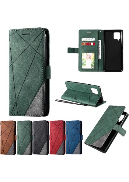 Samsung Galaxy Case 5g Darbeye Dayanıklı Manyetik Kart Tutucu Kickstand (Yurt Dışından)