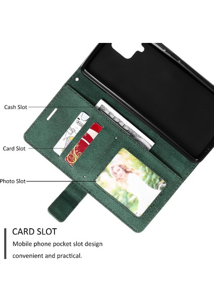 Samsung Galaxy Case 5g Darbeye Dayanıklı Manyetik Kart Tutucu Kickstand (Yurt Dışından)