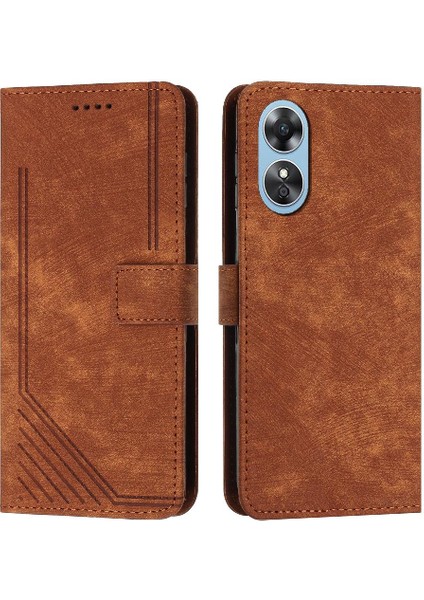 Uyumlu Oppo A17 4G/A17K Cüzdan Kılıfı (Yurt Dışından)