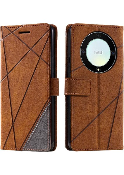 Onur X9A 5g Manyetik Kart Tutucu Için Kılıf Kickstand Cüzdan Flip Folio Pu (Yurt Dışından)