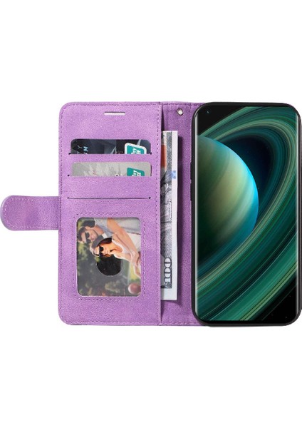 Xiaomi 10 Ultra Kickstand Koruyucu Iki Renkli Dikiş Pu Flip (Yurt Dışından) modelleri