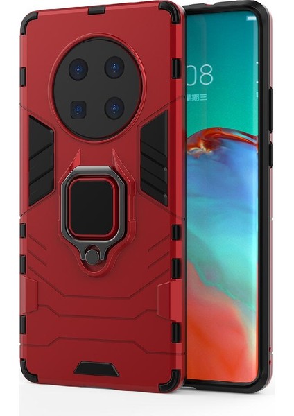Huawei Mate 40 Pro Için Kickstand Askeri Damla Koruma Halkası Kapak (Yurt Dışından) modelleri