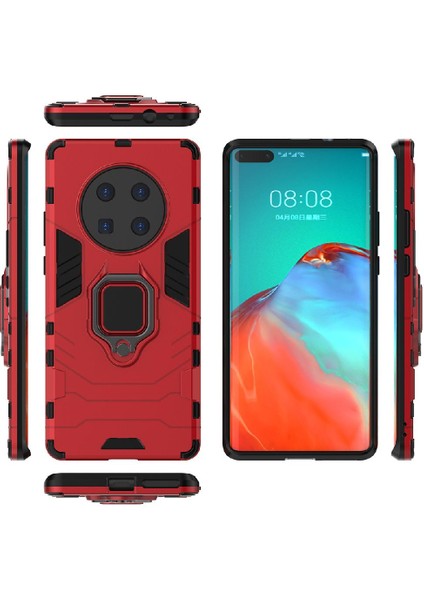 Huawei Mate 40 Pro Için Kickstand Askeri Damla Koruma Halkası Kapak (Yurt Dışından) fırsatları