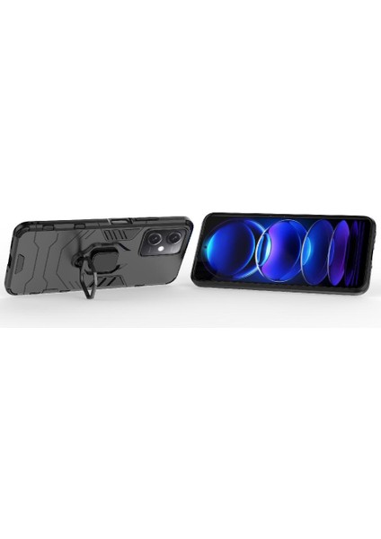 Xiaomi Redmi Için Not 12 5g 360 &deg; Dönen Halka Kickstand Askeri Damla (Yurt Dışından) modelleri