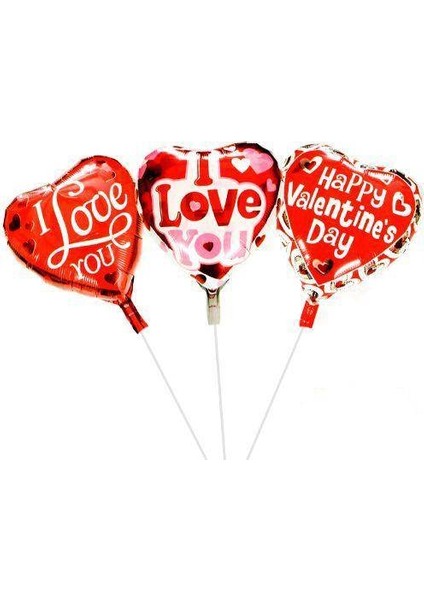 Kalpli I Love You Folyo Balon 3 Adet (45 Cm)
