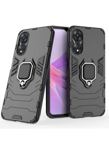 Oppo Case 5g Kickstand Için Kılıf 360 &deg; Dönen Halka Askeri Damla Koruma (Yurt Dışından)