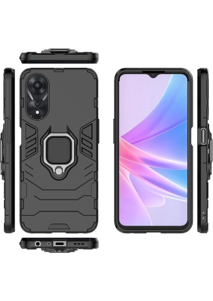 Oppo Case 5g Kickstand Için Kılıf 360 &deg; Dönen Halka Askeri Damla Koruma (Yurt Dışından)