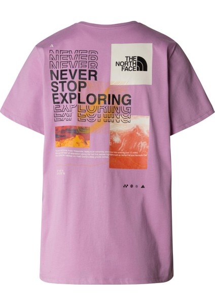 W Foundatıon Mountaın Graphıc Tee Bayan T-Shirt NF0A882VPO21 fiyatları