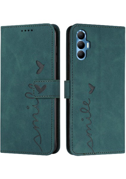Tecno Spark 8 Pro Için Kılıf Yan Toka Darbeye Kapak Kapak Tam Pu (Yurt Dışından)