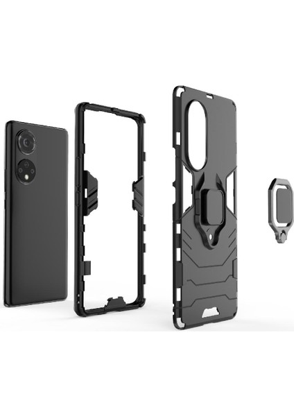 Onur Için Kılıf 50 Pro 5g 360 &deg; Dönen Halka Kickstand Askeri Damla Kapak (Yurt Dışından) fırsatları
