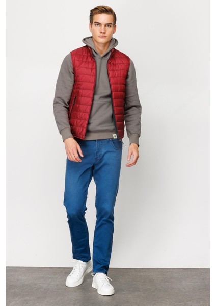 Erkek Bordo Standart Std Pmp Yelek