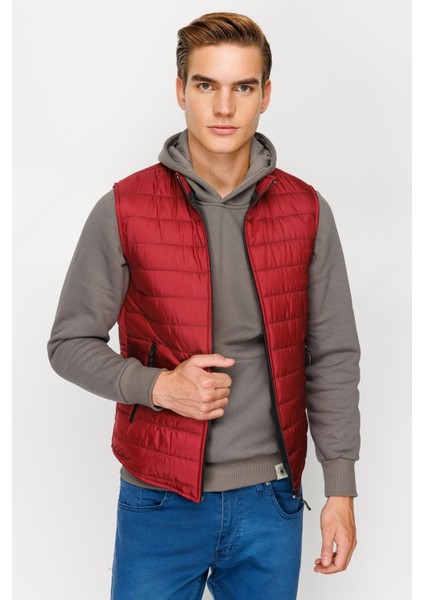 Erkek Bordo Standart Std Pmp Yelek