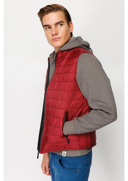 Erkek Bordo Standart Std Pmp Yelek