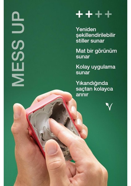 Schwarzkopf Osis Mess Up Mat Şekillendirici Macun 100ML x 2 Adet | Orta Tutuş Mat Görünüm Kolay Şekil Esnek Wax