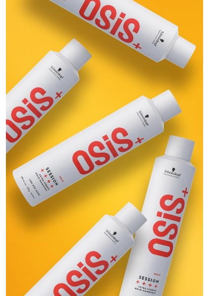 Schwarzkopf Osis Session Ekstra Güçlü Tutucu Sprey 500ML x 3 Adet | Neme, Isıya ve Rüzgara Karşı Kalıcı Koruma